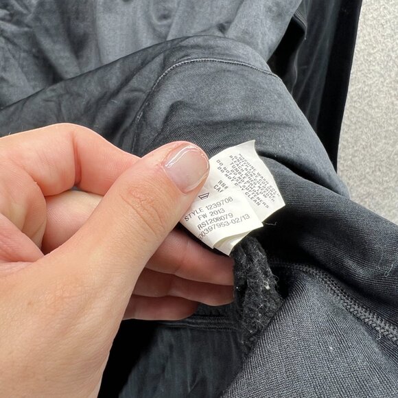 Under Armour Sweatshirt Womens XL Black Quarter Zip Fitted Coldgear Base 2.0 - Picture 10 of 11